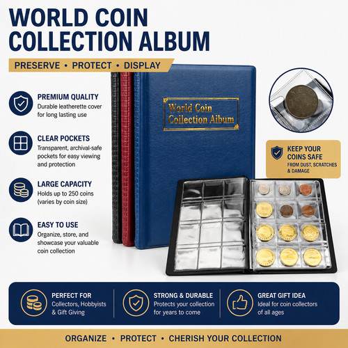 240 coins book album folder - 240,