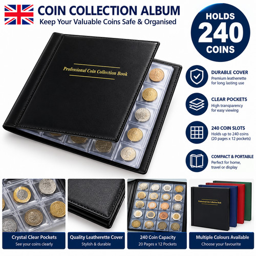 Coin collection album book - coin,