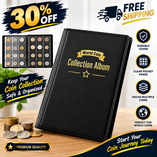 Coin album for 120 coins - coin,