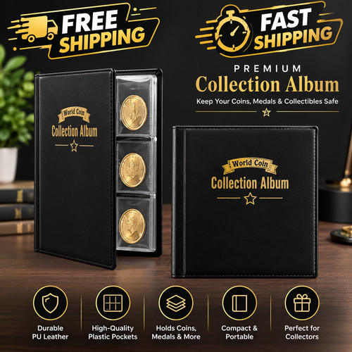 Coin album for 120 coins - coin,