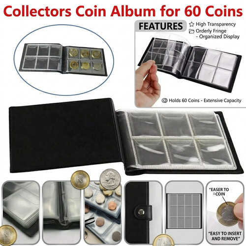 Pocket coin storage album - storage,