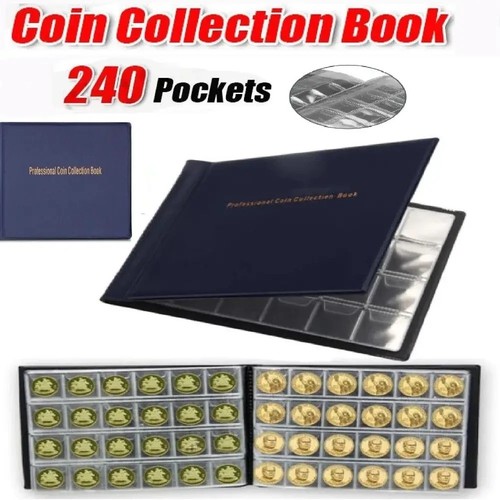 240 album coin - book, coins
